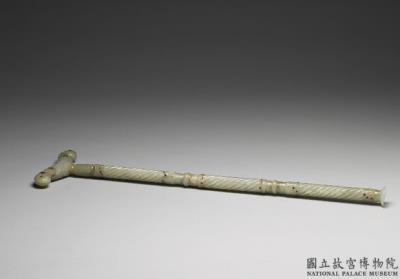 图片[2]-Inlaid jade crutch, Mughal Empire-China Archive